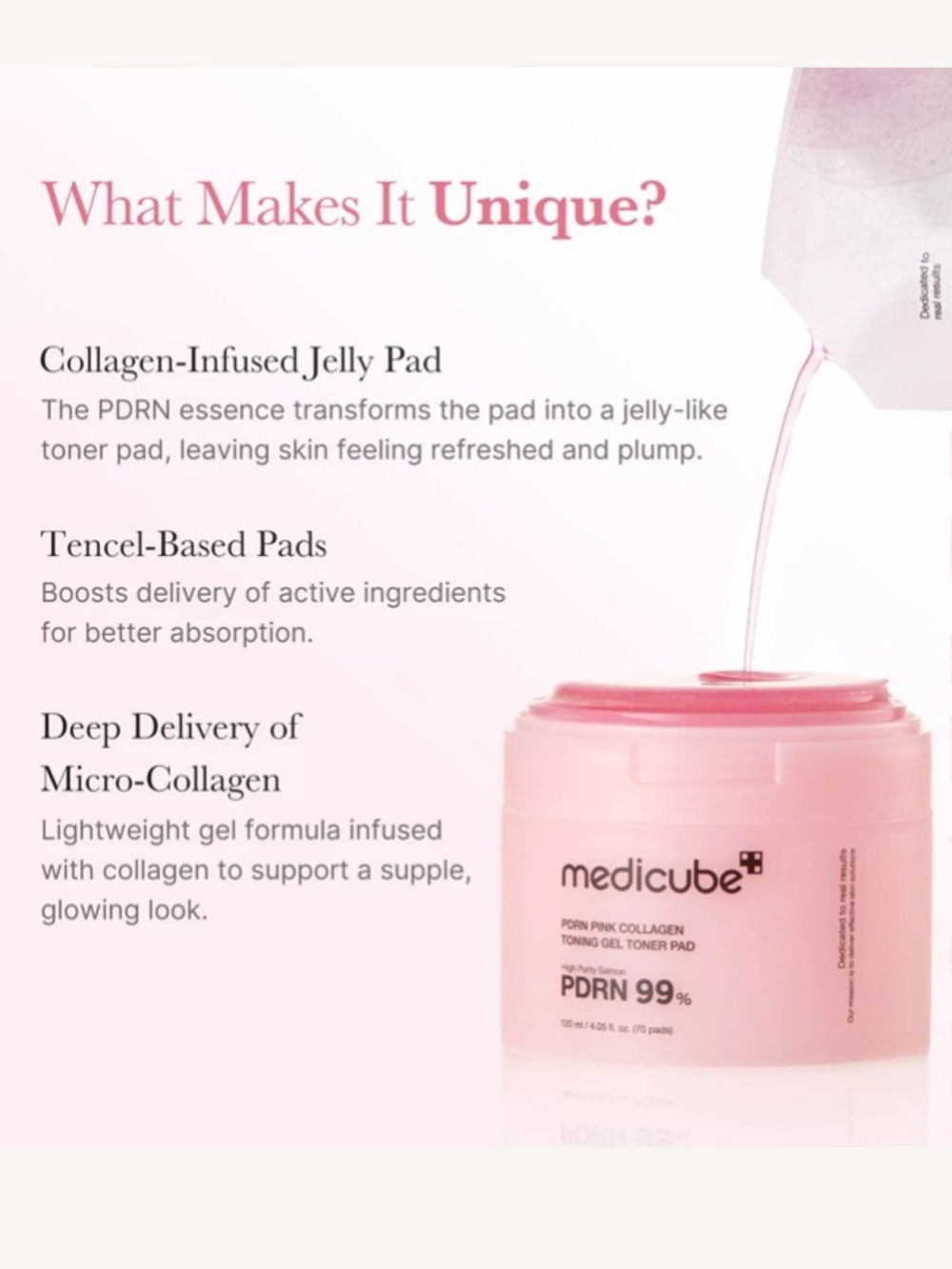 Medicube PDRN Pink Collagen Toning Gel Pads – Pink - Picture 3 of 11